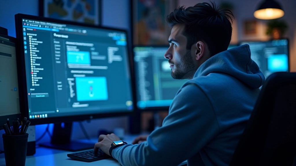 Monitor zobrazující webstránku s přilepeným postranním panelem