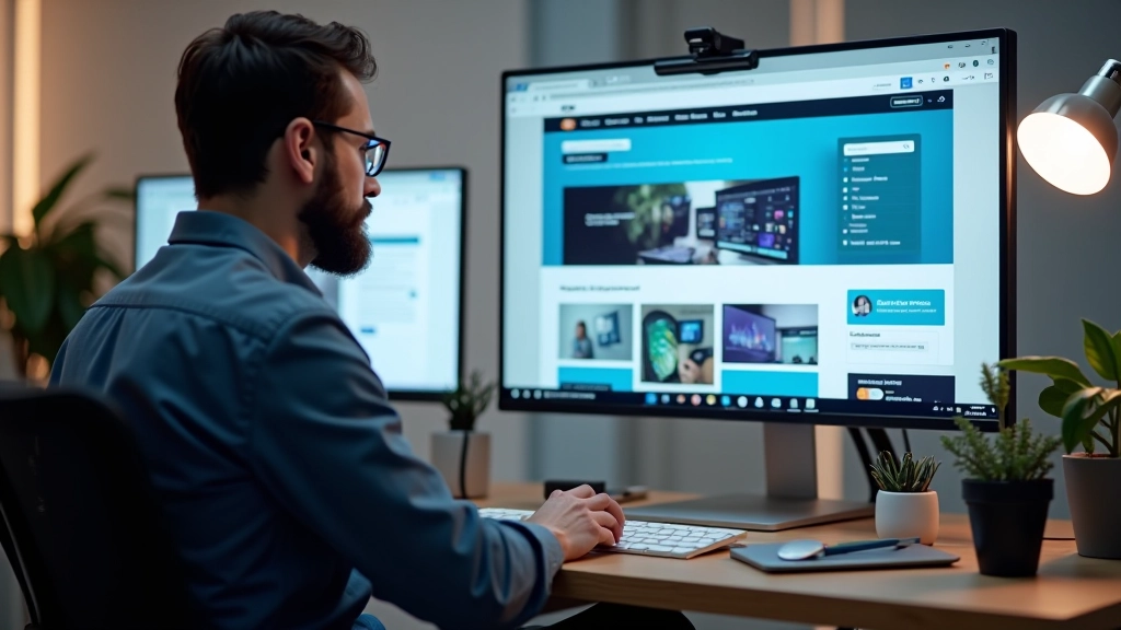Moderní webové rozhraní se sticky navigací a plovoucími prvky v akci